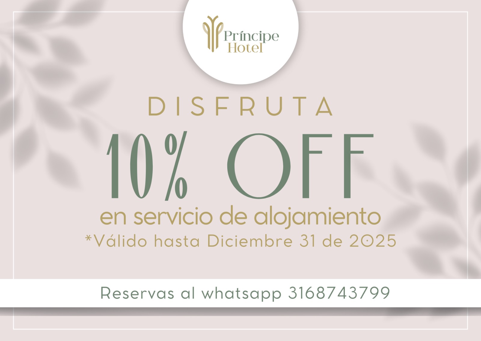 DESCUENTO HOTEL PRINCIPE
