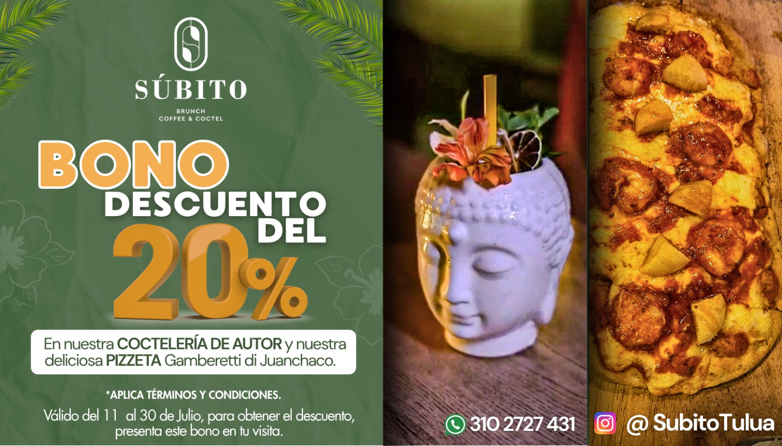 BONO DE DESCUENTO SUBITO