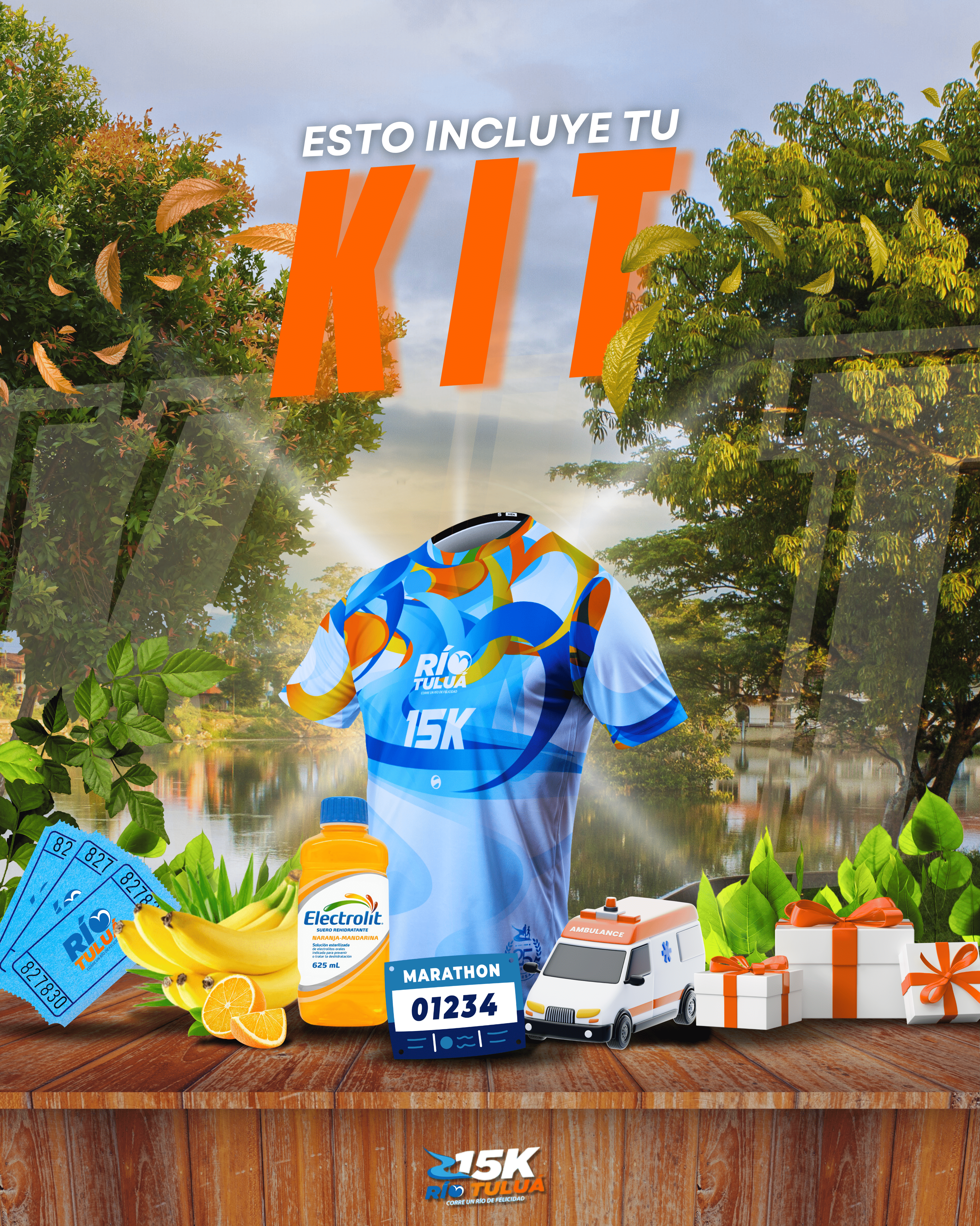 Kit de Corredor (1) Información de entrega de Kit del corredor - 15K Río Tuluá.
